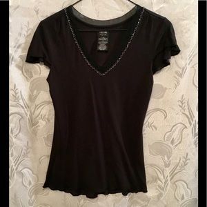Nicole Black Basic Tee Size S